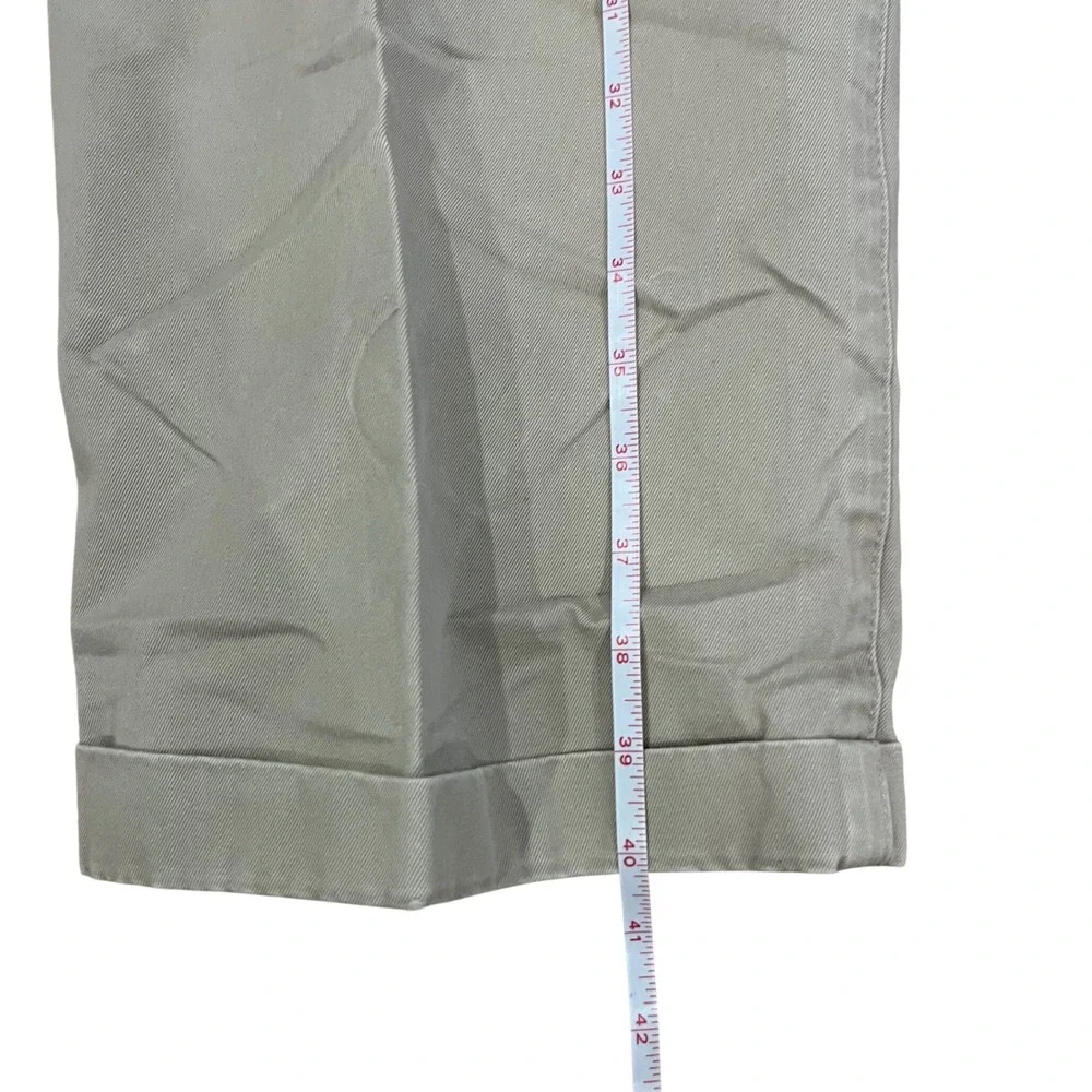 Polo Ralph Lauren Andrew Pant Mens 40 Khaki‎ Tan Double Pleated Cuffed Chinos